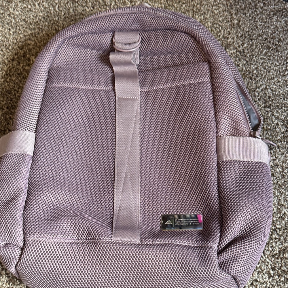 Adidas Lavender Mesh Backpack